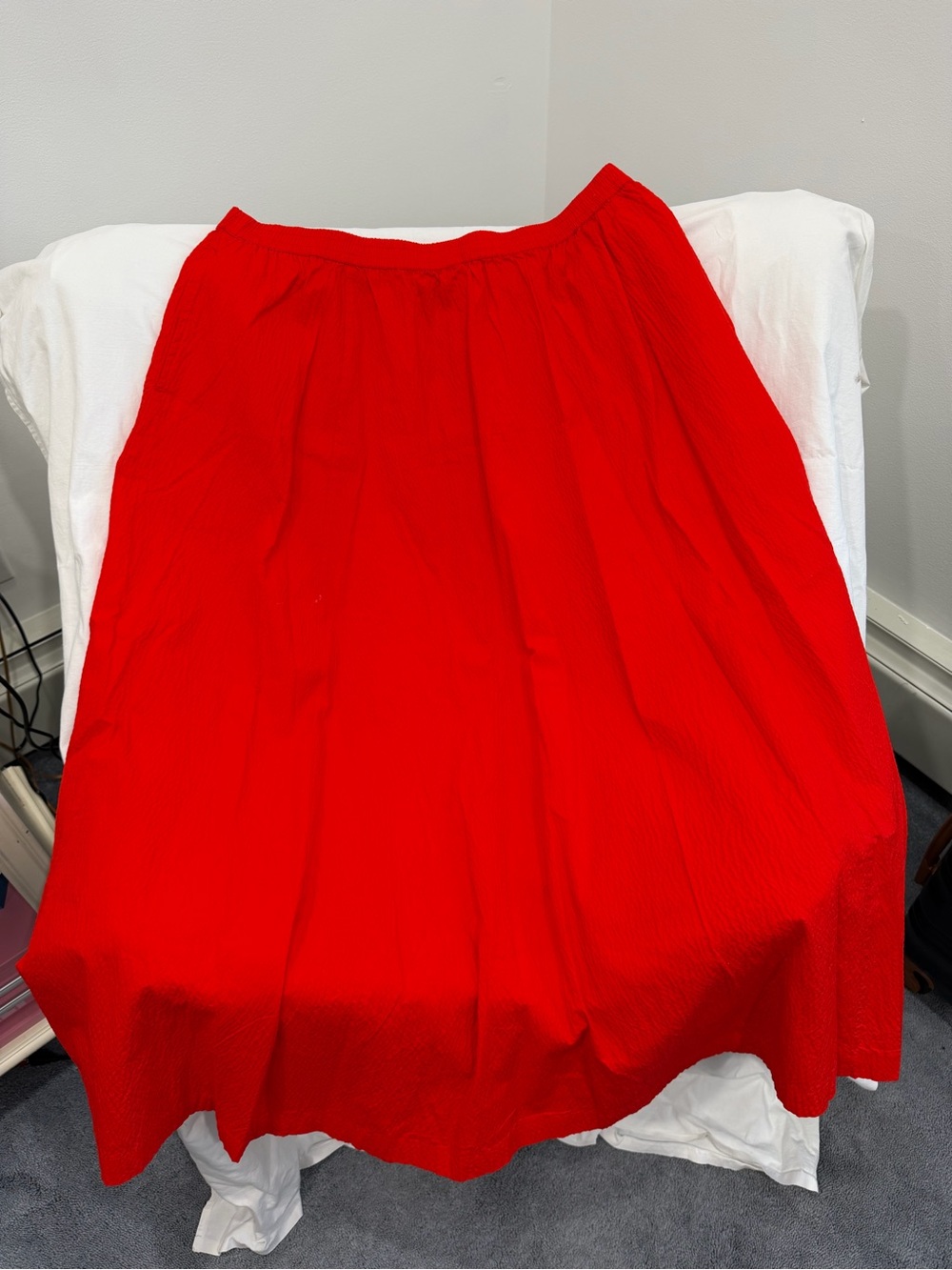 a new day Bright Red Full A-Line Skirt
